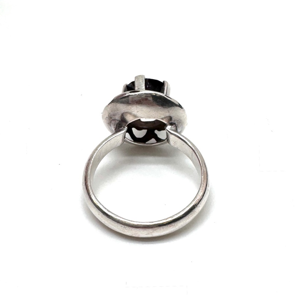 Vintage Taxco Sterling Silver and Amethyst Ring Size 6 3/4 - Picture 9 of 16